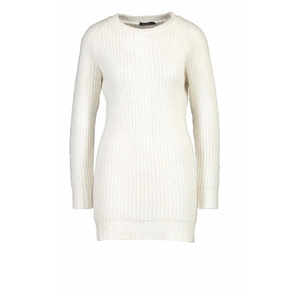 Women’s cream cozy sweater dress